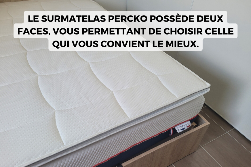 le surmatelas réversible percko